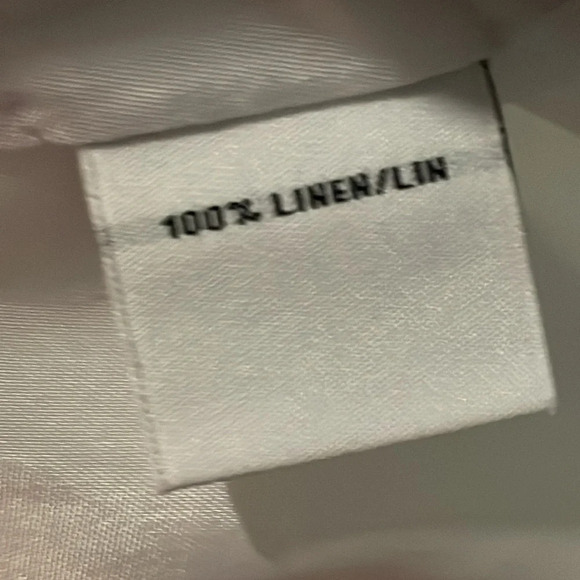 Lafayette 148  White Linen Menswear Pants size 16 - Picture 8 of 10
